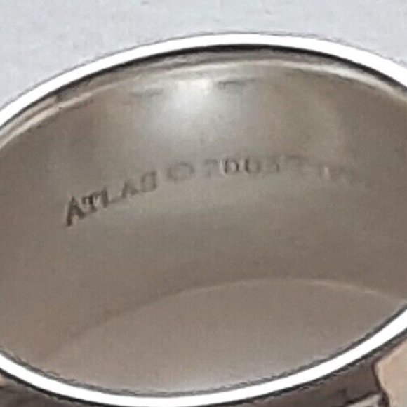 Tiffany & Co Vintage 2003 Atlas Ring in Sterling Silver Size 4.25 - Picture 7 of 8